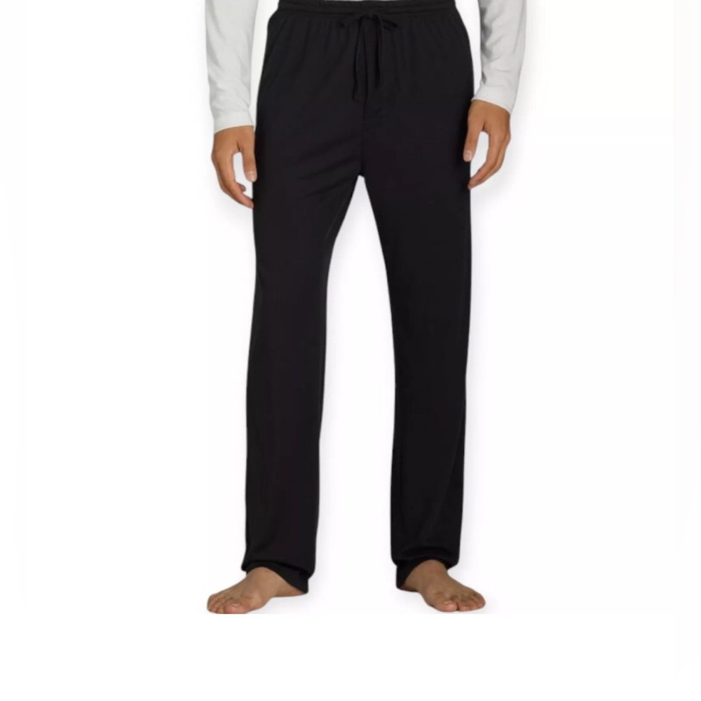 Athletic Works Sleep Lounge Comfort Pants With Pockets Black Size XL (1AB)